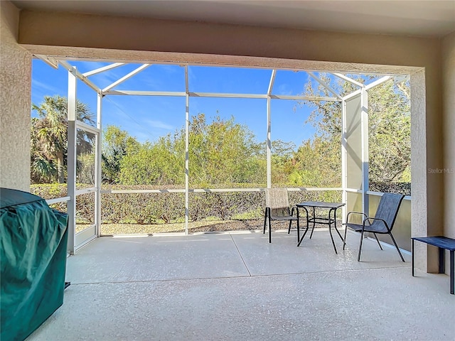 view of sunroom