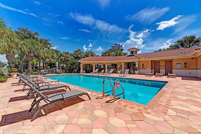 pool featuring a patio