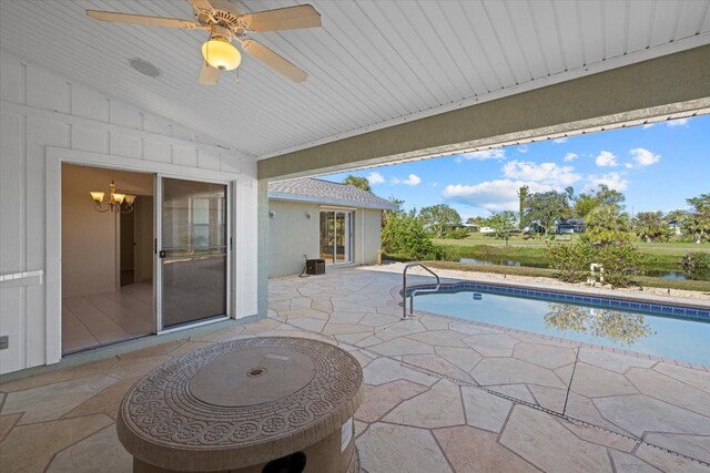 view of pool with a patio area