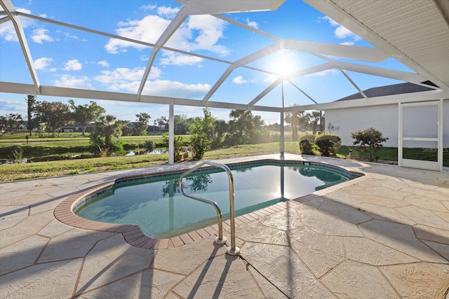 52 Fairway Rd, Rotonda West, FL 33947 - outdoor pool with a patio and a lanai