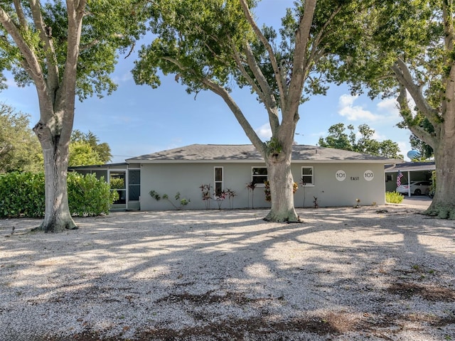 view of rear view of property