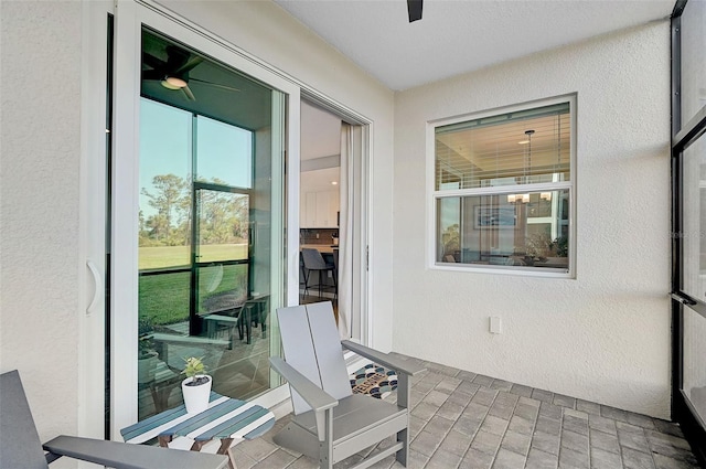 view of sunroom