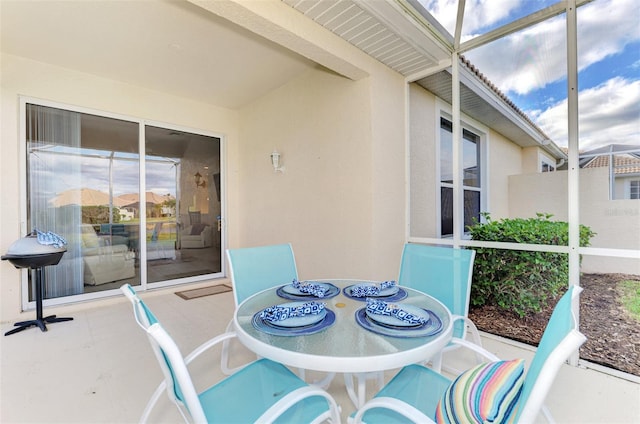 view of sunroom / solarium