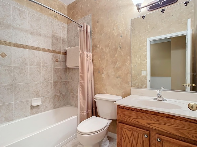 5255 Athens Way, Venice, FL 34293 - bathroom with shower / bath combo with shower curtain and vanity