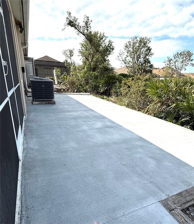 view of patio / terrace with central AC unit