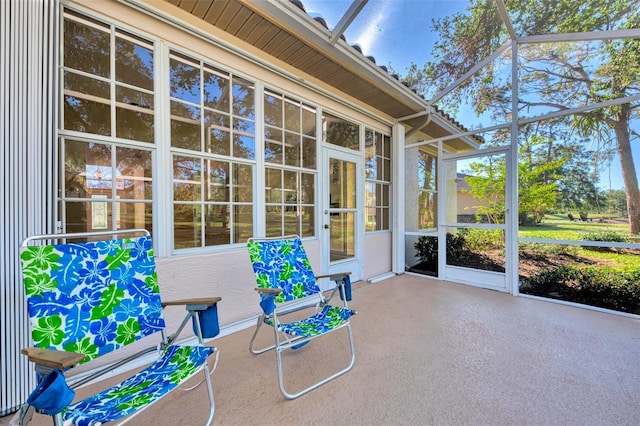 view of sunroom / solarium