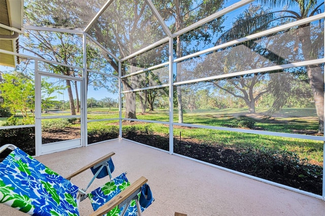 view of sunroom / solarium