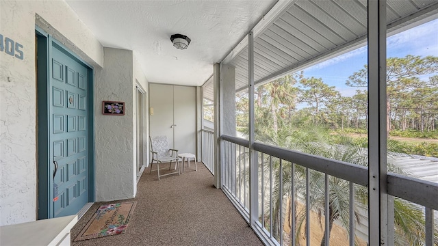 view of sunroom / solarium