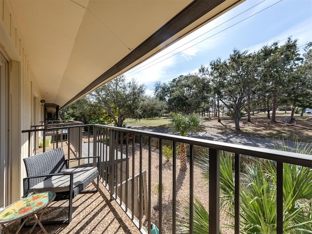 view of balcony