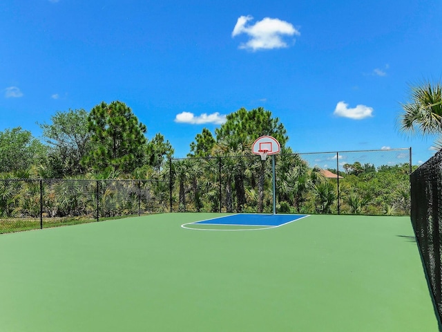 view of basketball court