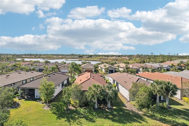 2572 Daisy Dr, North Port, FL 34289 - aerial perspective of suburban area featuring a large body of water