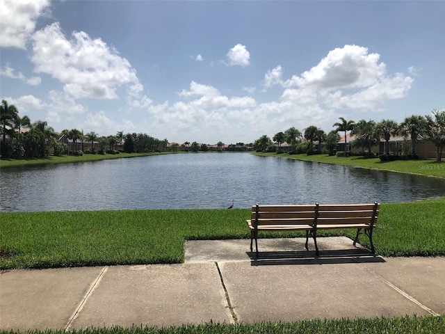 view of water feature