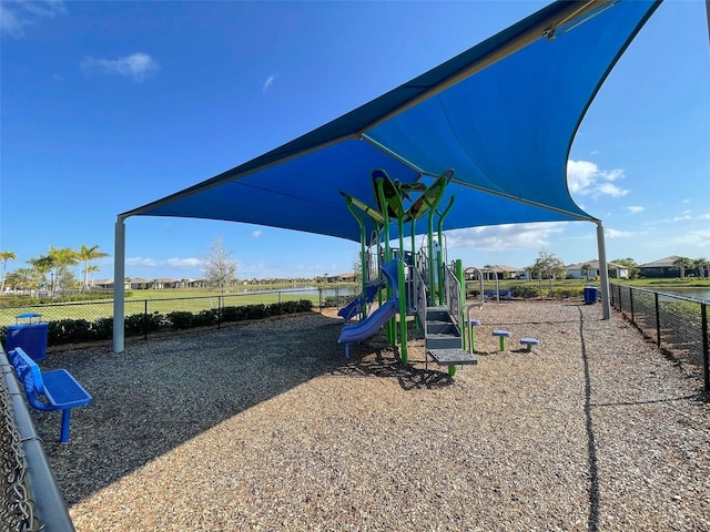 view of jungle gym