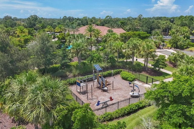 birds eye view of property