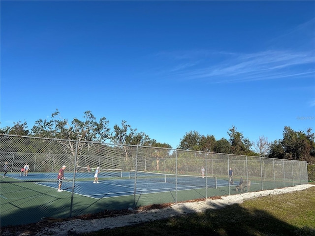 view of tennis court