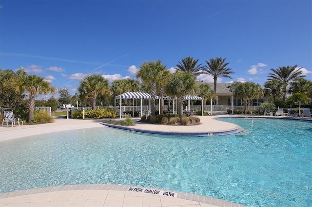 view of pool