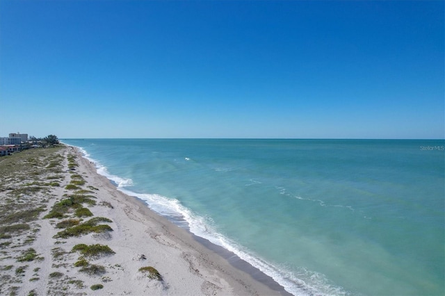 property view of water with a view of the beach