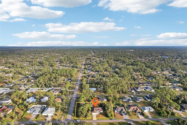 aerial view featuring a residential view