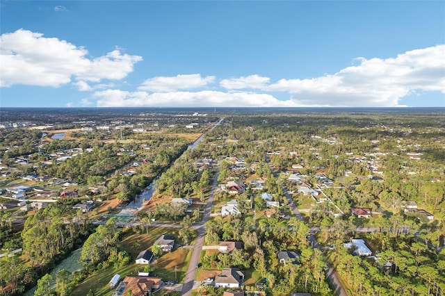 drone / aerial view with a residential view