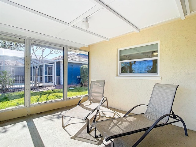 view of sunroom / solarium