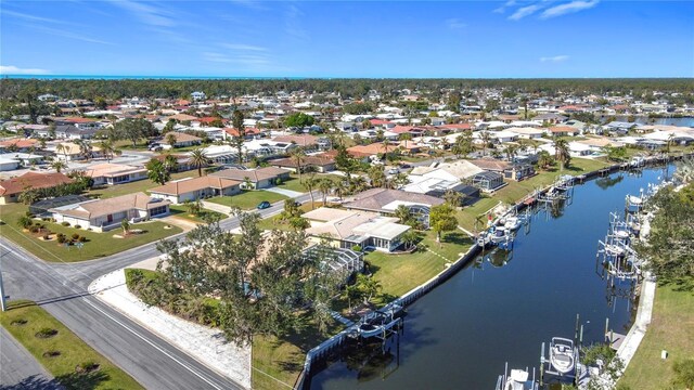 4 Windsor Dr, Englewood, FL 34223 - bird's eye view with a water view and a residential view