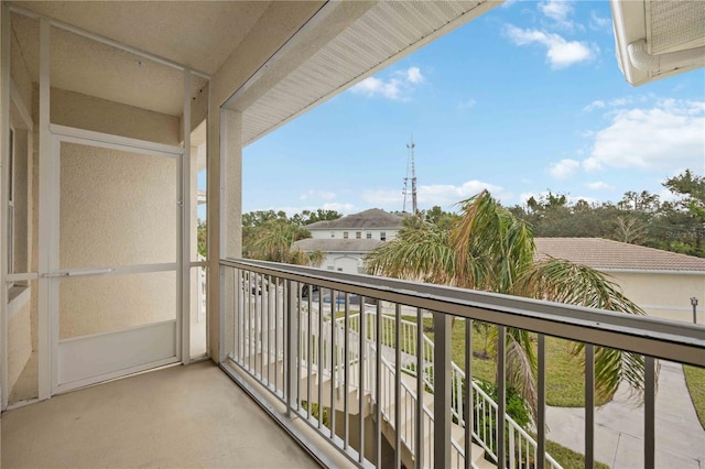 view of balcony