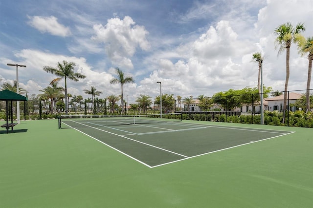 view of tennis court