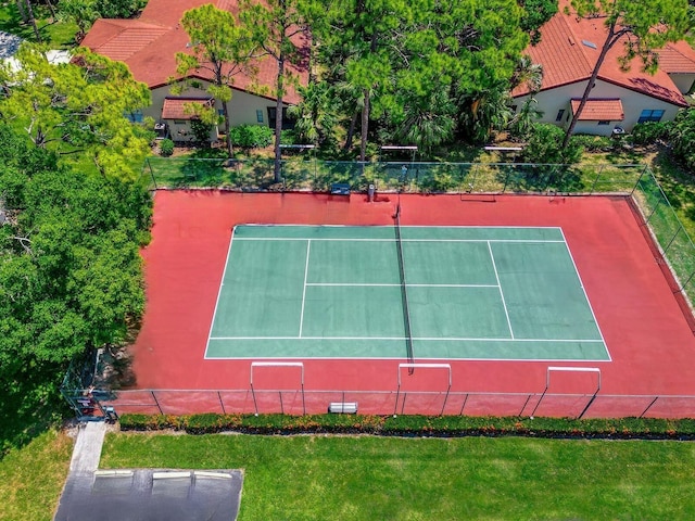 view of tennis court