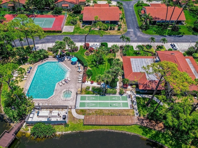 birds eye view of property