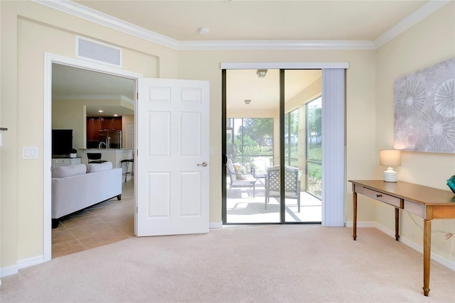 20100 Ragazza Cir Unit 101, Venice, FL 34293 - unfurnished room featuring crown molding and carpet flooring
