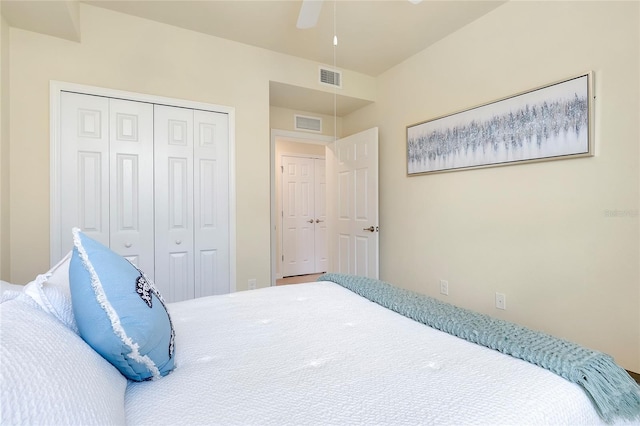 20100 Ragazza Cir Unit 101, Venice, FL 34293 - unfurnished bedroom with a closet and ceiling fan