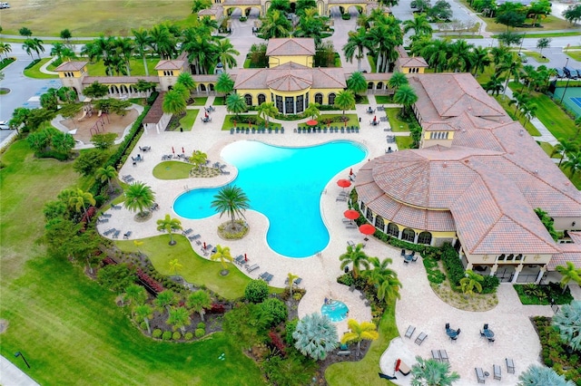 20100 Ragazza Cir Unit 101, Venice, FL 34293 - aerial view of a pool