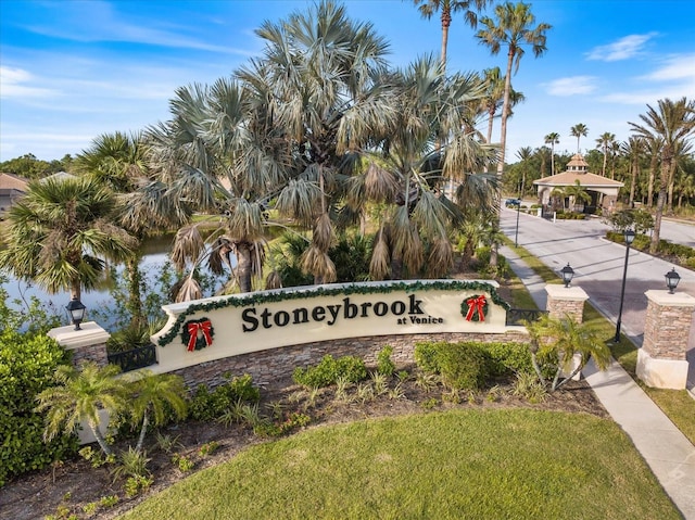 2049 Mesic Hammock Way, Venice, FL 34292 - community / neighborhood sign featuring a yard