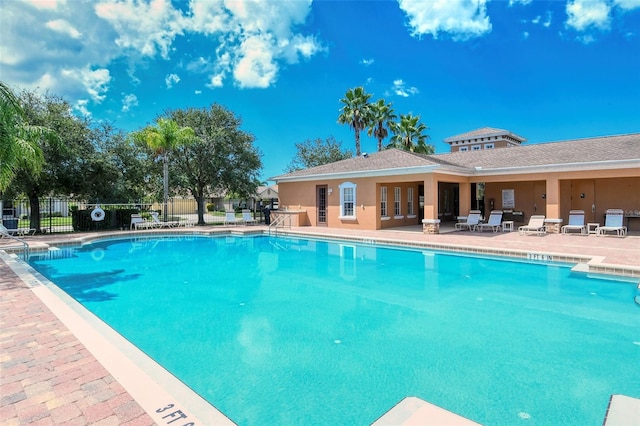 view of pool with a patio