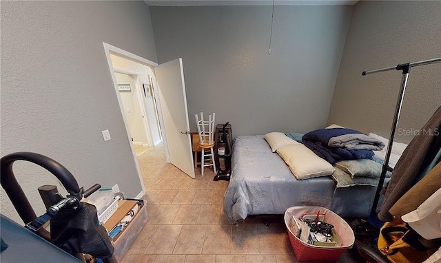 view of tiled bedroom