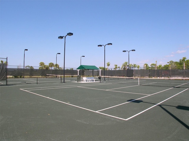 view of tennis court