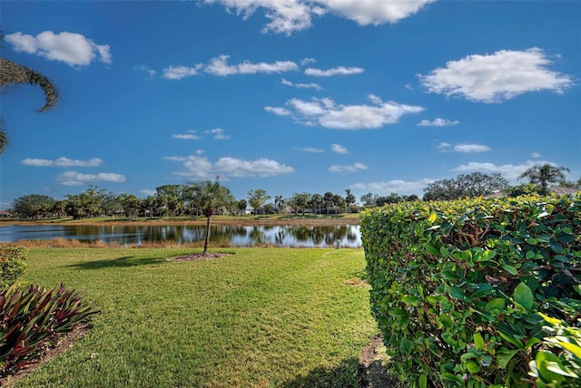 view of water feature