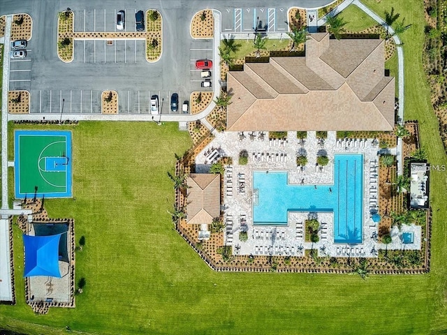 birds eye view of property