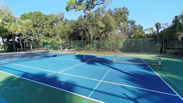 view of tennis court