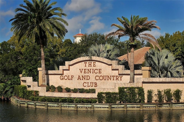 275 Royal Oak Way, Venice, FL 34292 - community sign with a water view
