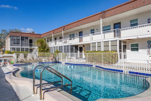 view of pool with a patio