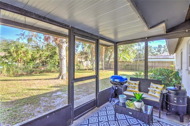 sunroom with a wealth of natural light