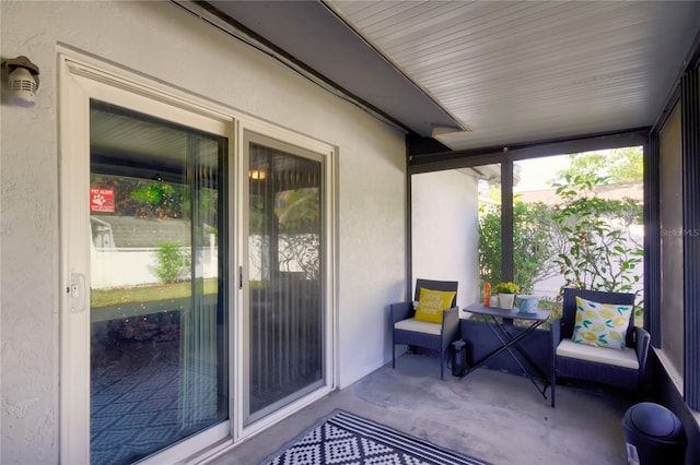 view of sunroom / solarium