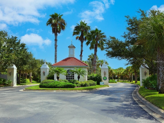 view of road with curbs