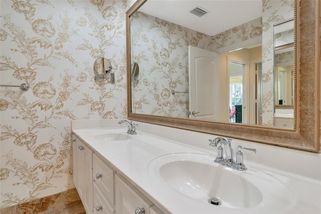 bathroom featuring vanity