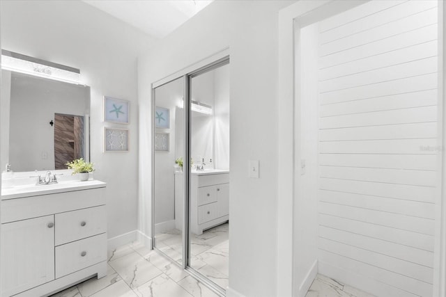 bathroom with vanity