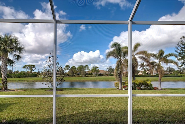 view of water feature