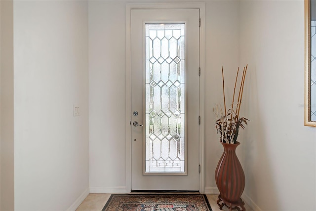 foyer entrance with plenty of natural light