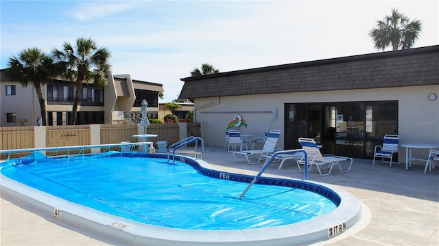 view of pool with a patio area