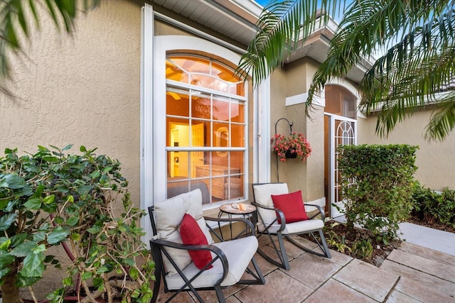 exterior space with a patio area